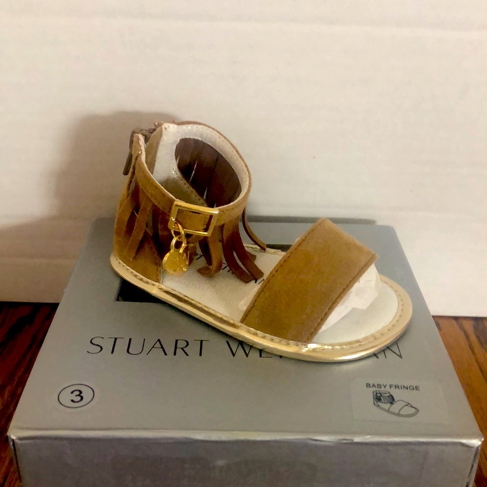 NIB Stuart Weitzman Baby Fringe Sandals